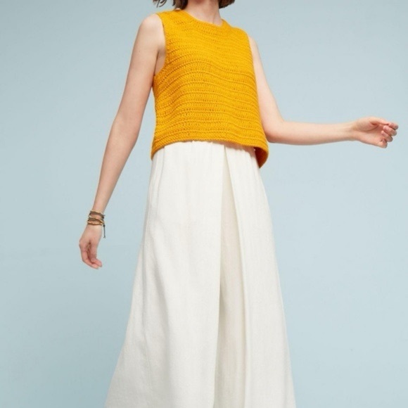 Anthropologie Knit Crochet Crop Tank - Picture 2 of 5